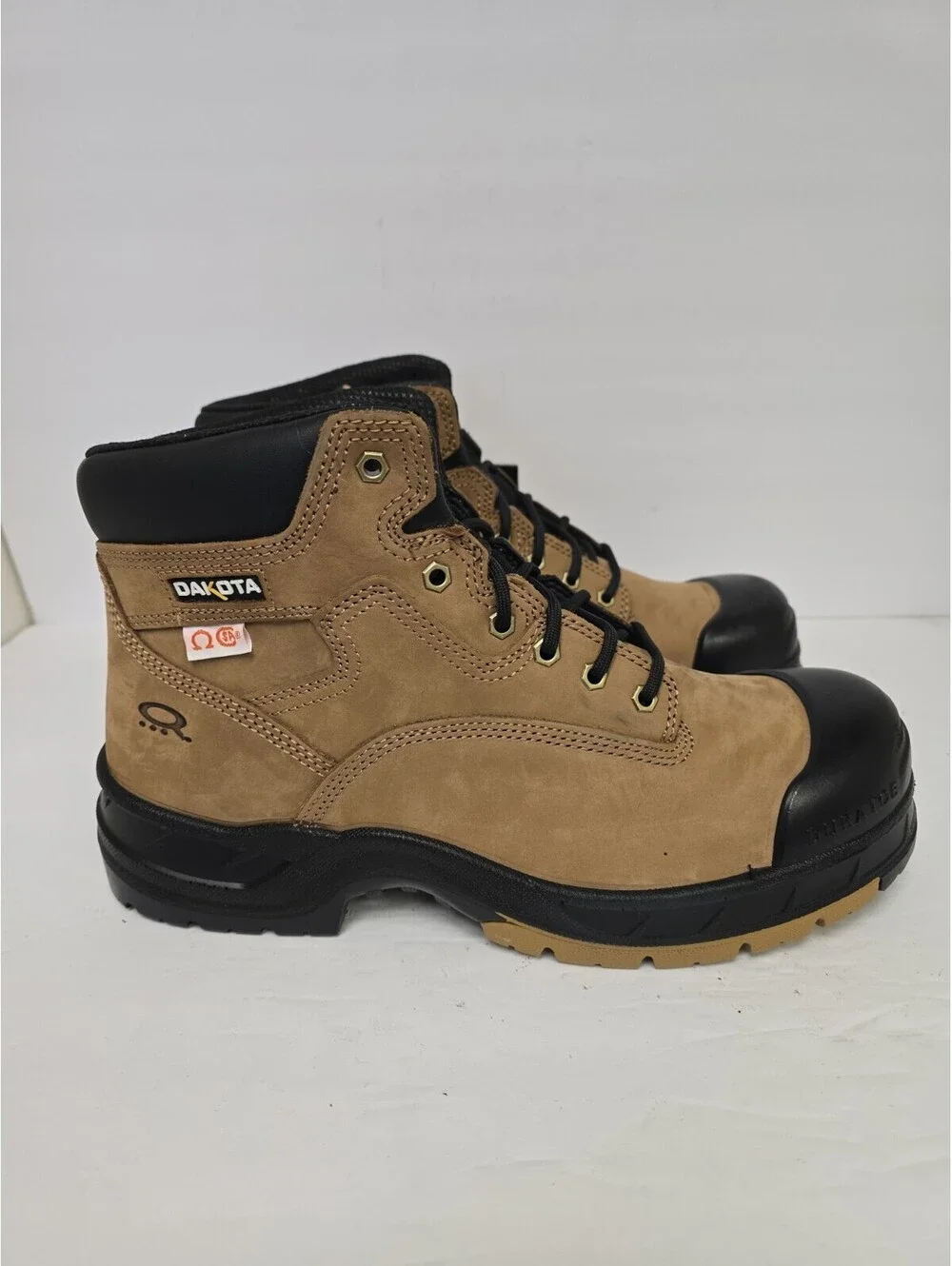 Dakota Men's 6” 6006 Quad Comfort Steel Toe Fresh Tech Work Boots Tan Size 13M